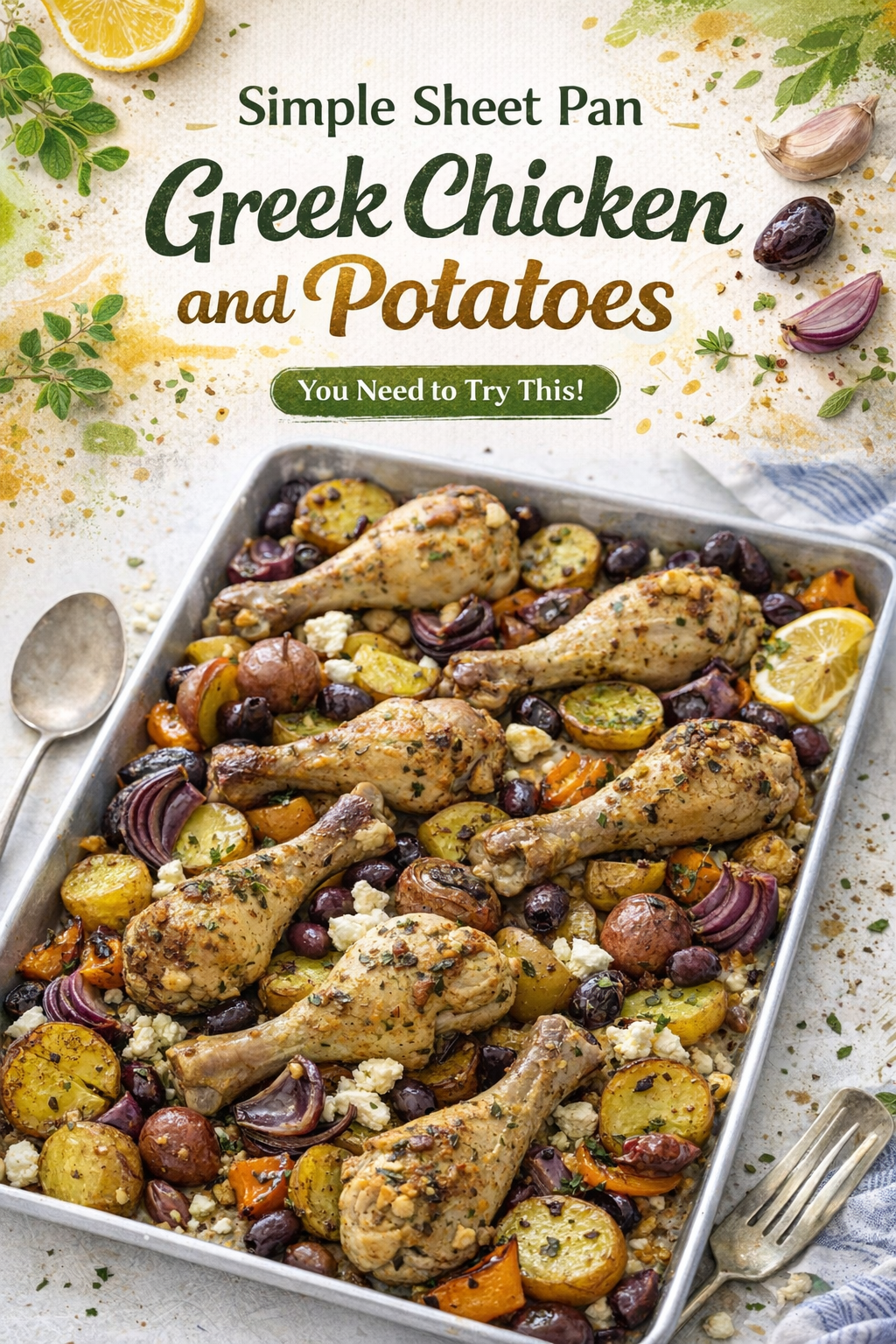 Mediterranean Lemon Herb Chicken and Potatoes