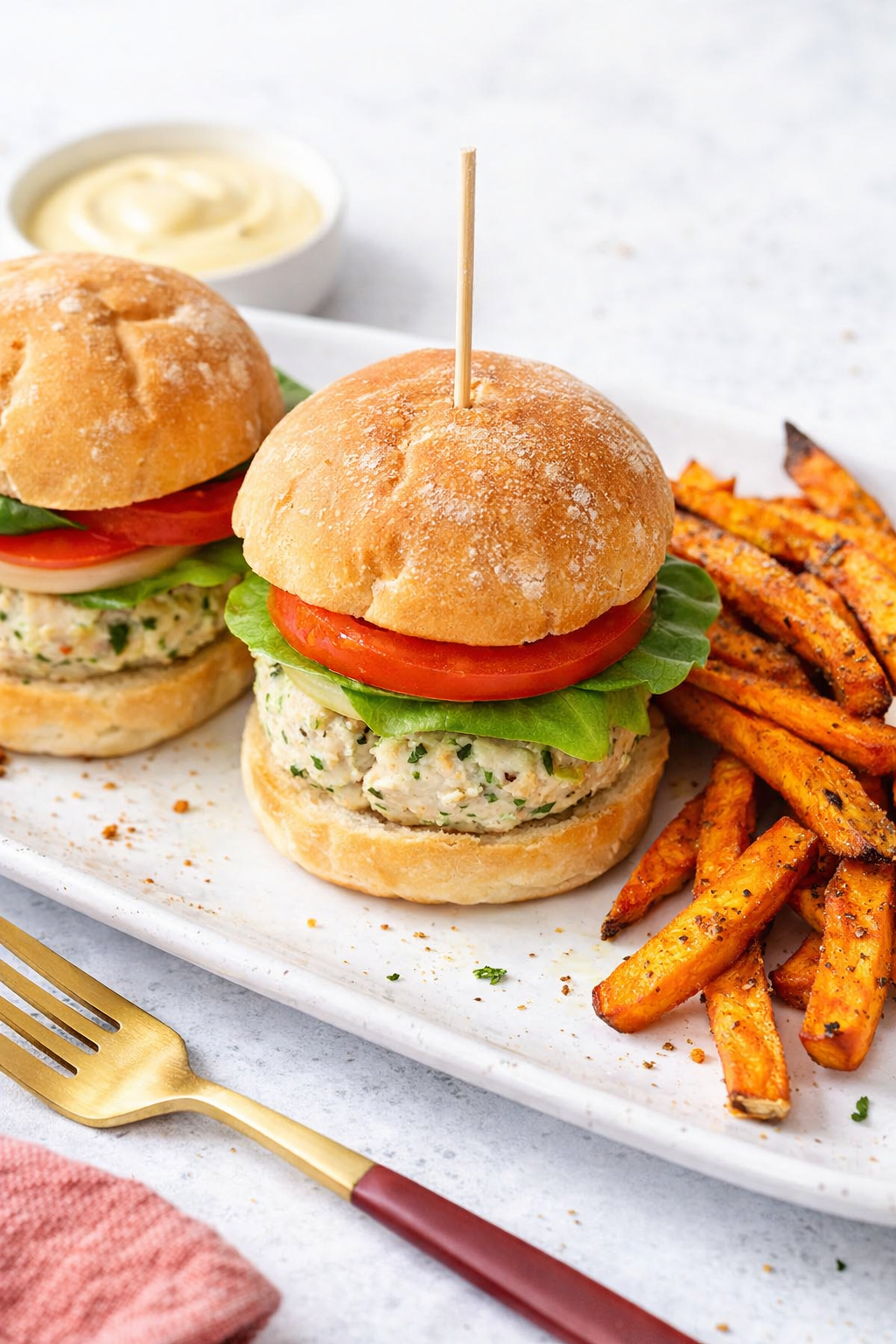 Mini Turkey Sliders and Sweet Potato Fries