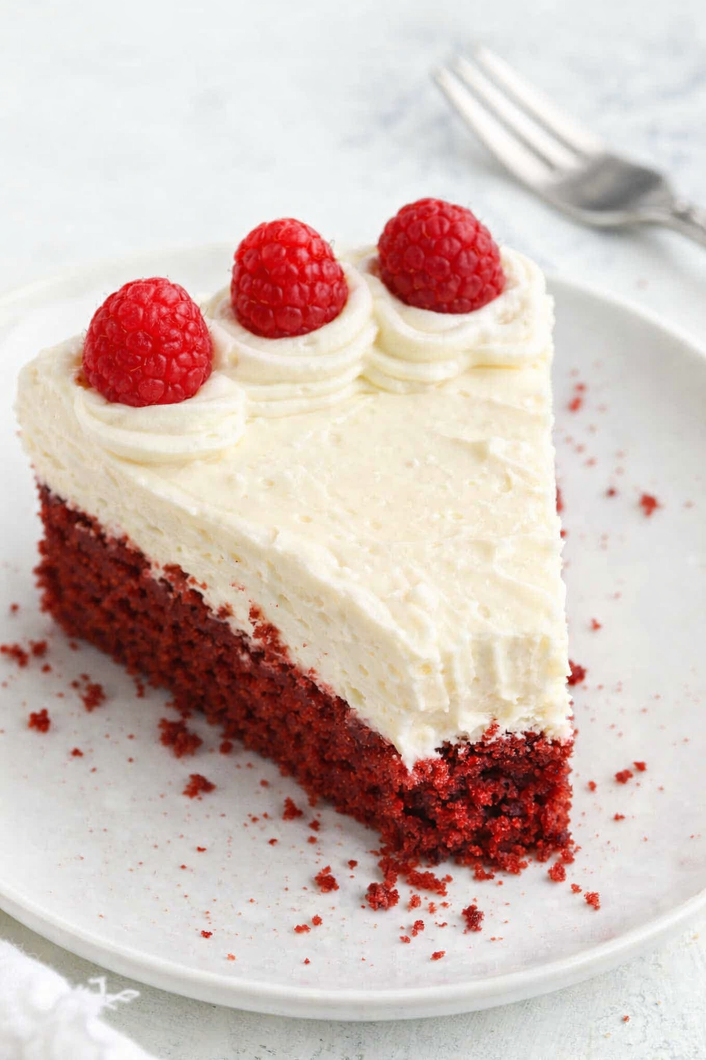 Moist Red Velvet Cake with Tangy Cream Cheese Frosting