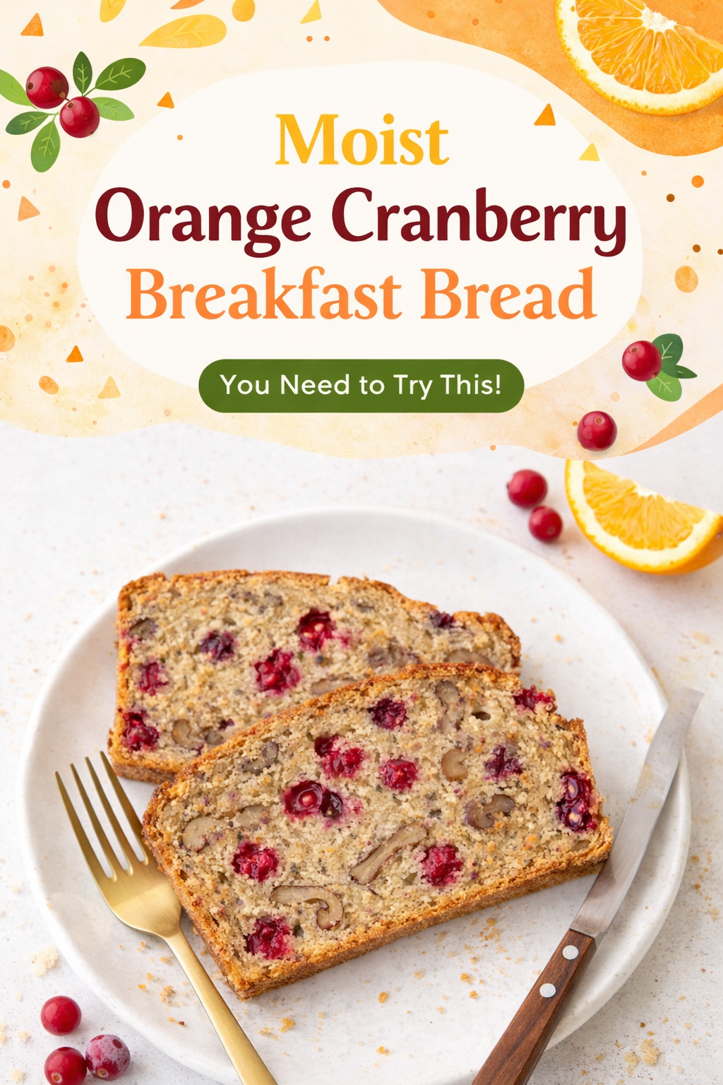 Orange Cranberry Morning Loaf