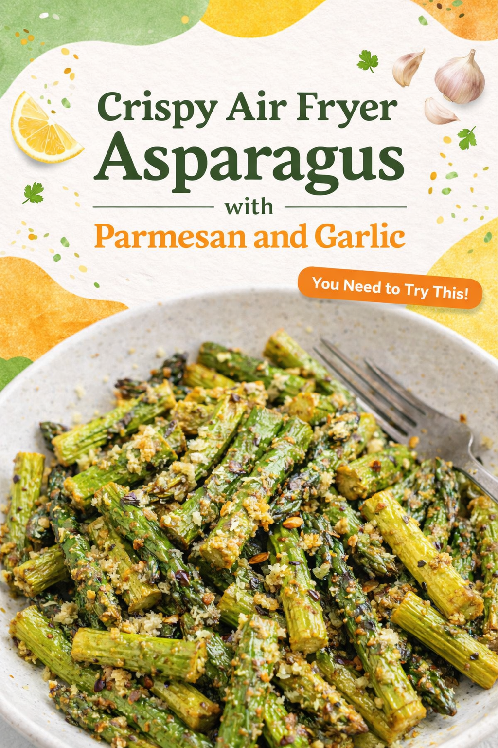 Parmesan Garlic Air Fryer Asparagus