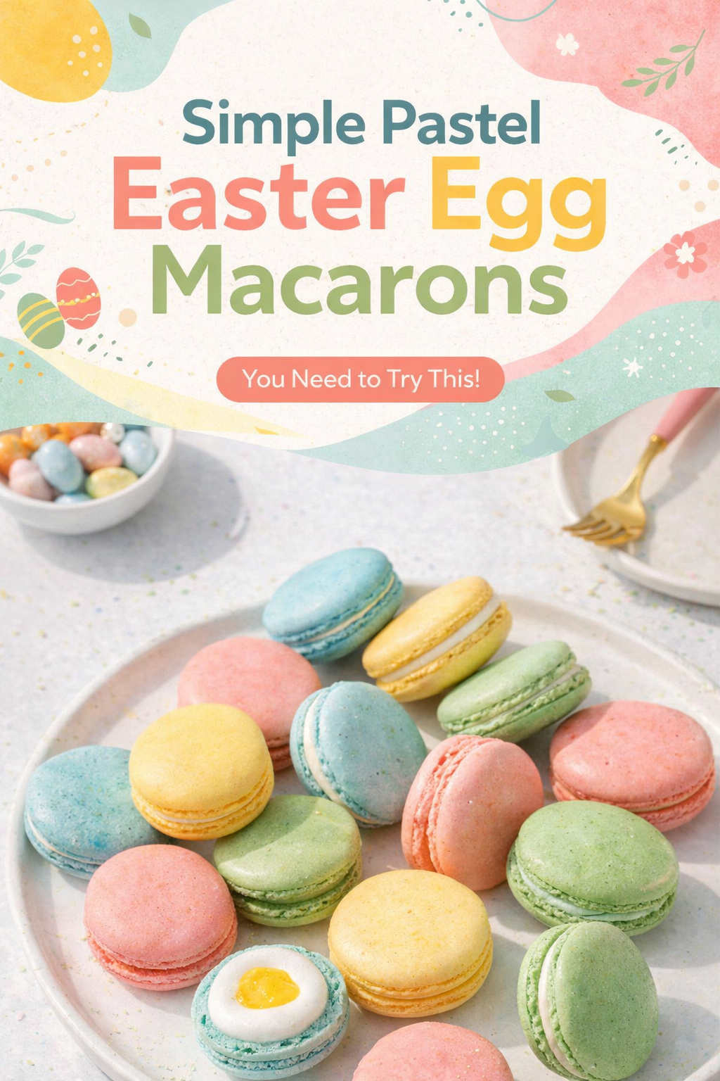 Pastel Easter Egg Macaron Delights