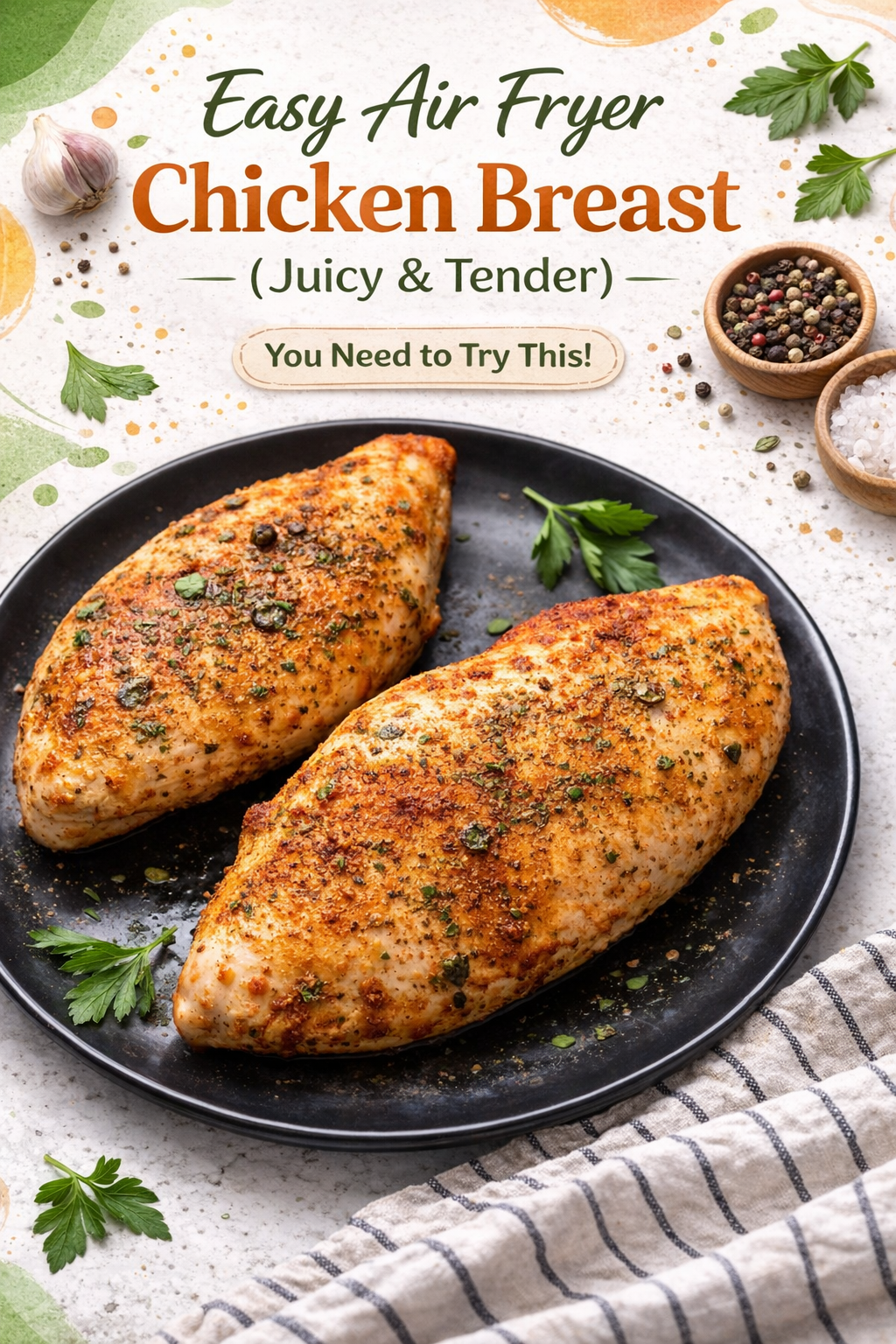 Perfectly Juicy Air Fryer Chicken Breast
