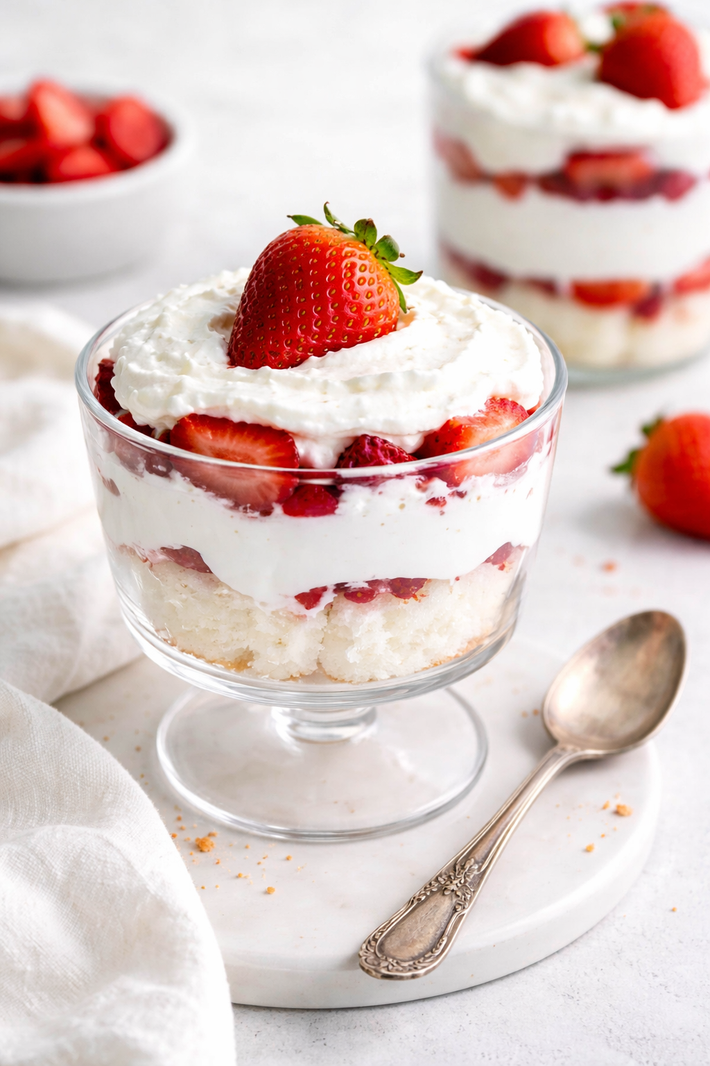 Potluck Strawberry Shortcake Trifle Delight