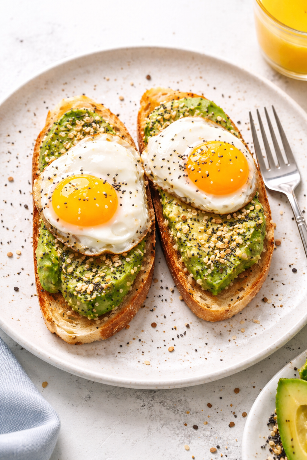 Quick Avocado Toast with Everything Spice