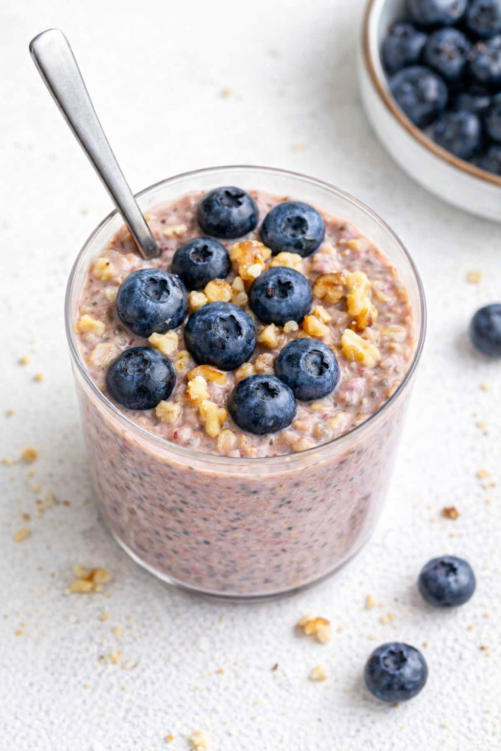 Quick Blueberry Overnight Oats