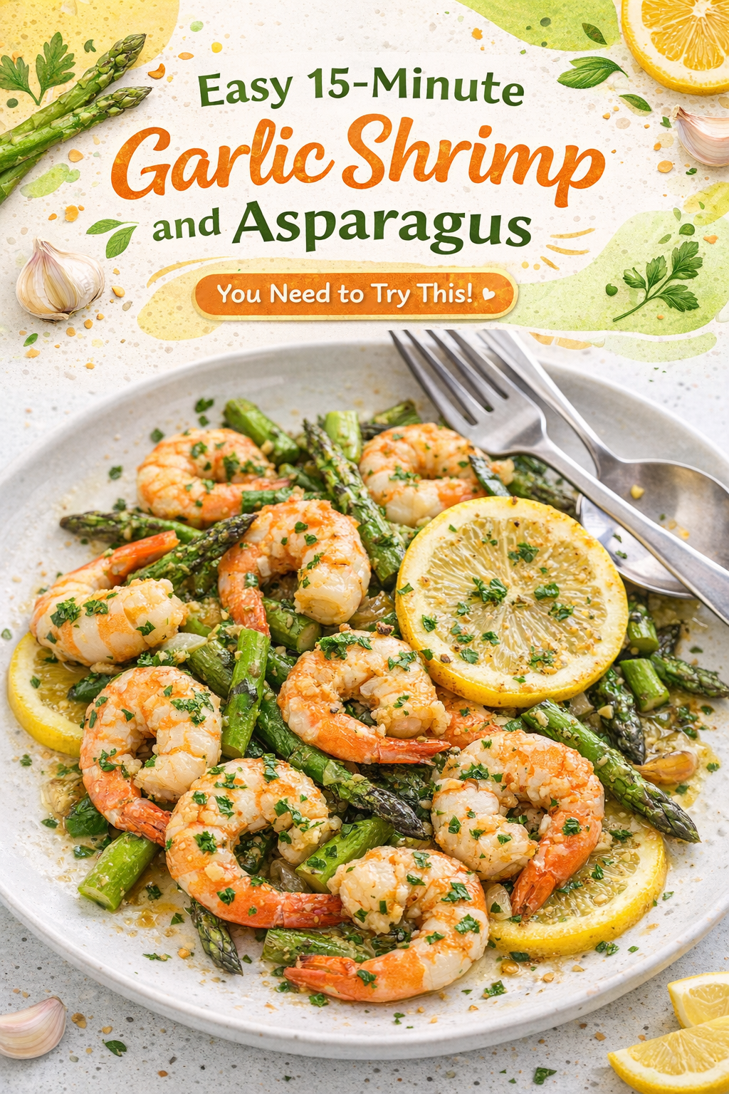 Quick Garlic Shrimp with Asparagus