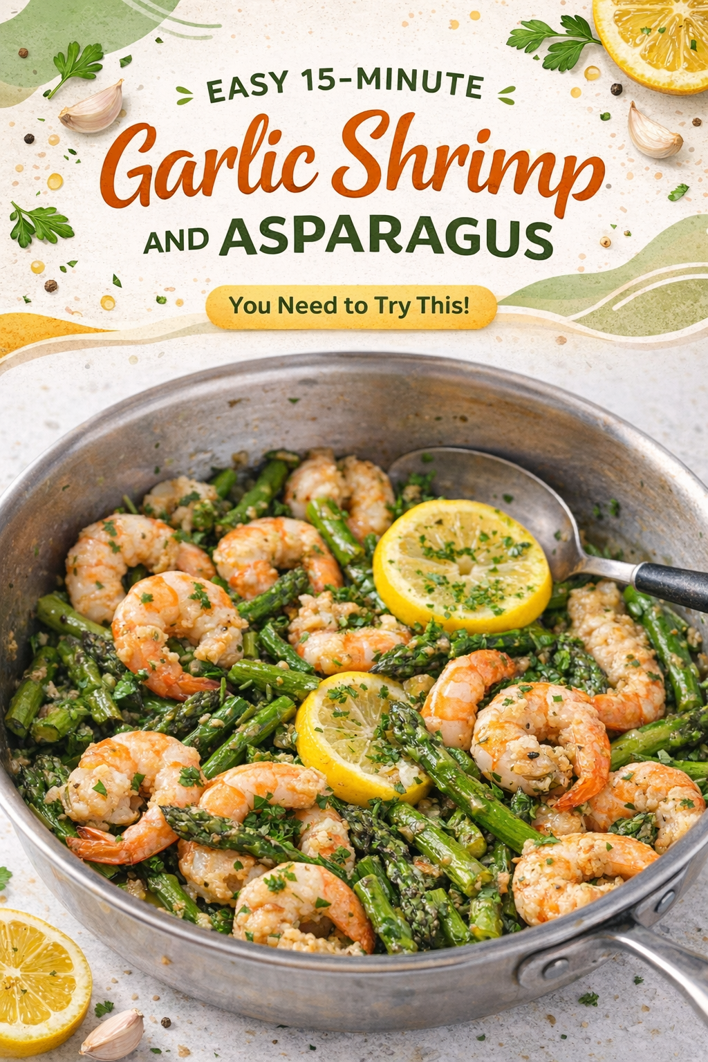 Quick Garlic Shrimp with Asparagus