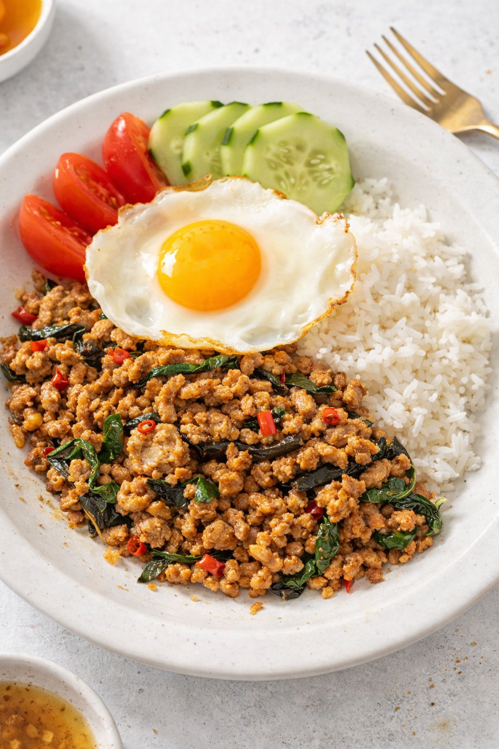 Quick Thai Basil Chicken in Fifteen Minutes