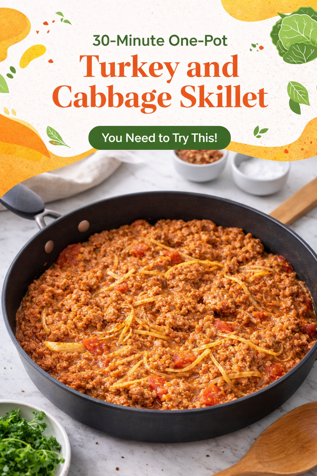 Quick Turkey and Cabbage Skillet Dinner