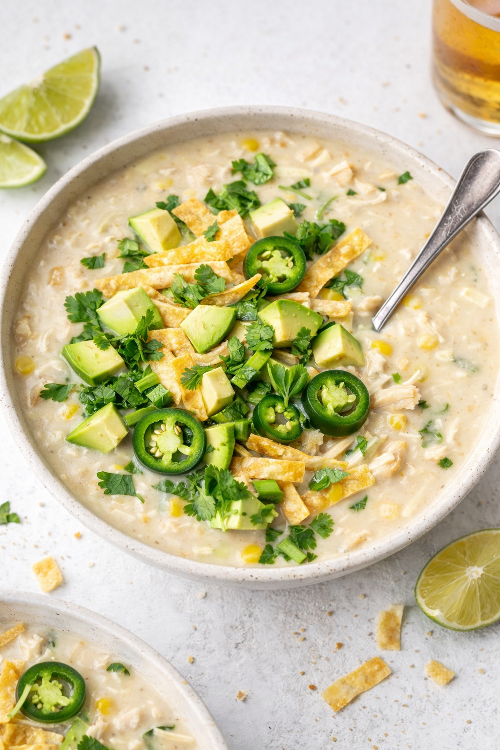 Quick White Chicken Chili in the Instant Pot