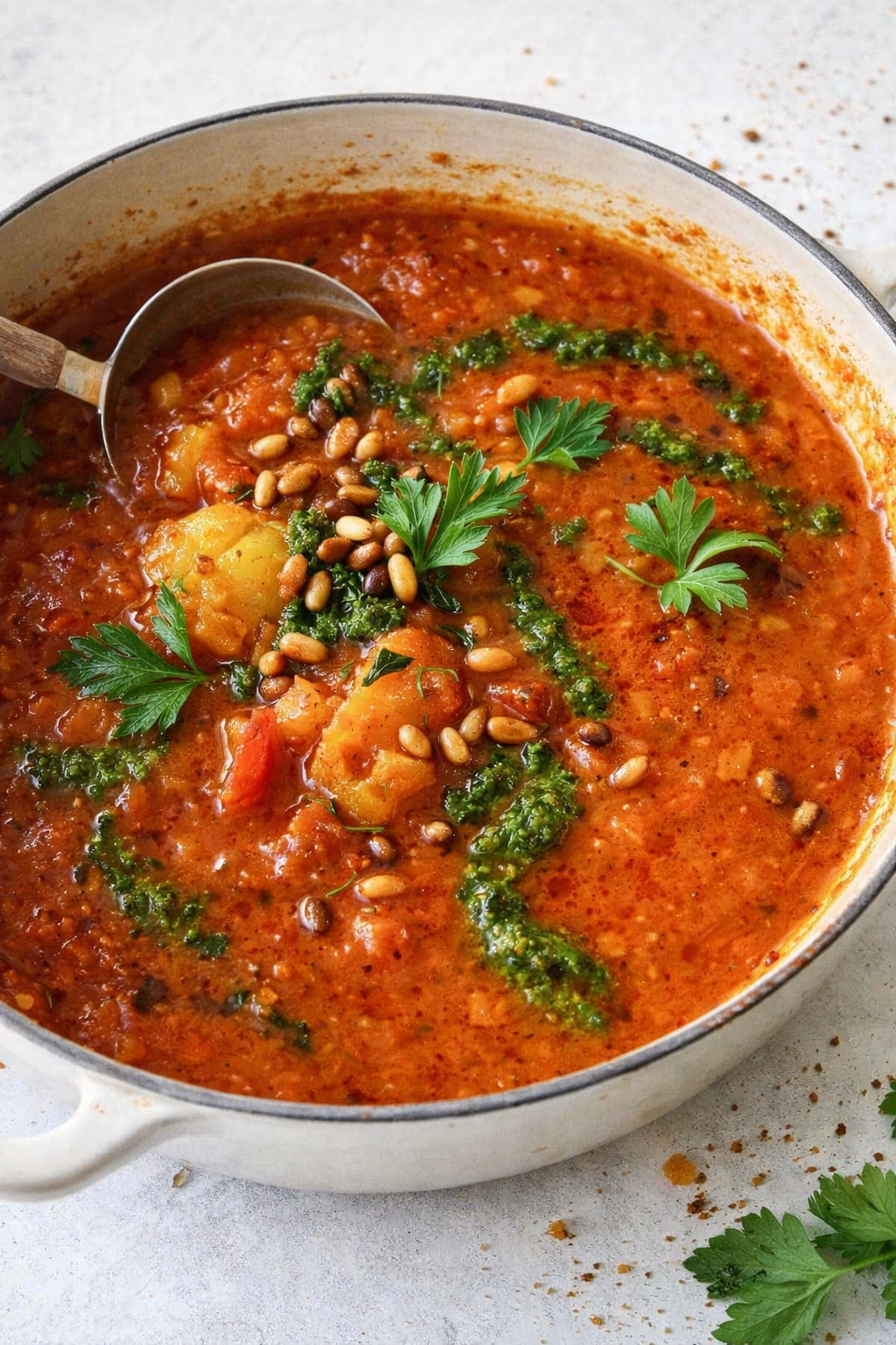 Roasted Pepper Tomato Bisque