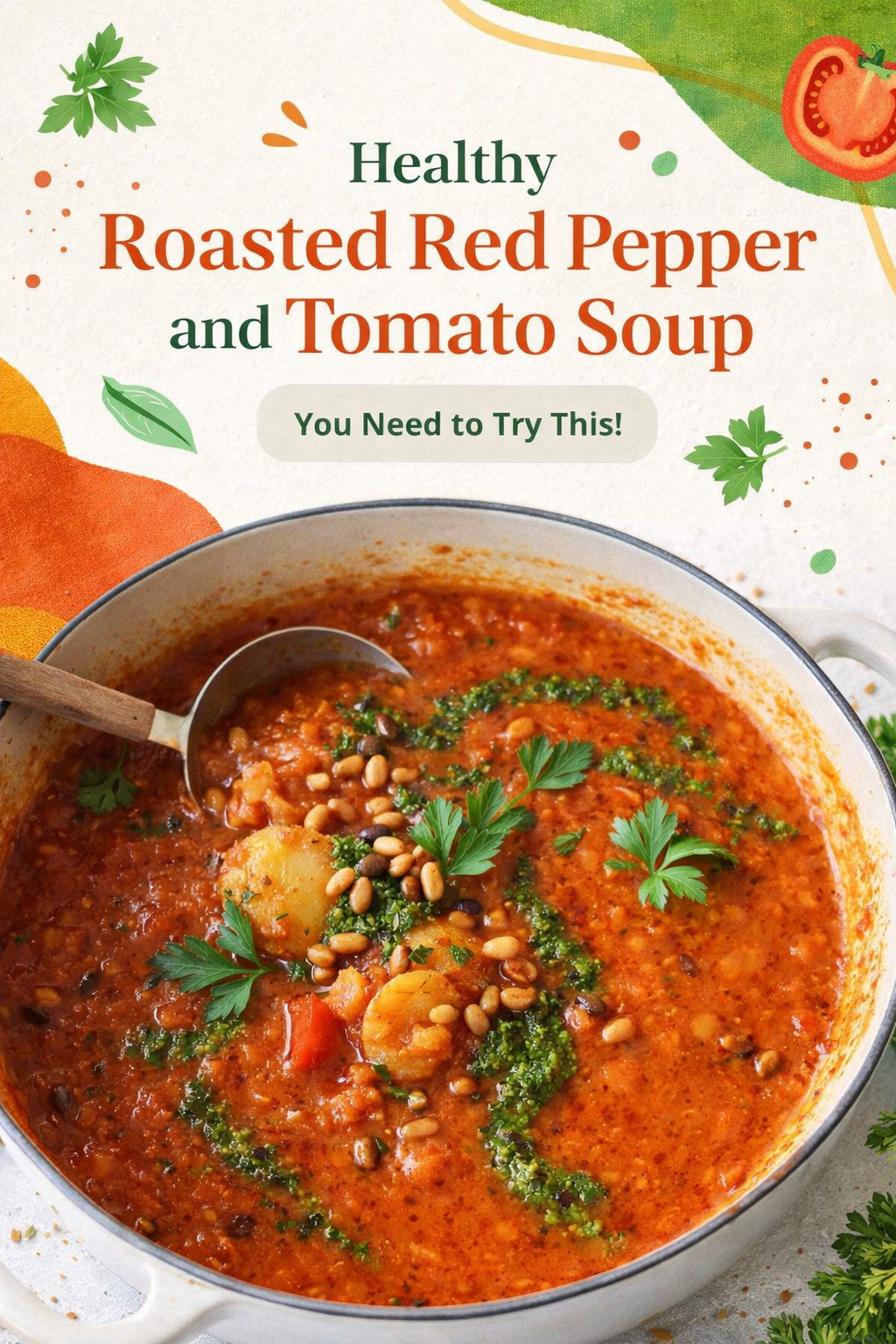 Roasted Pepper Tomato Bisque