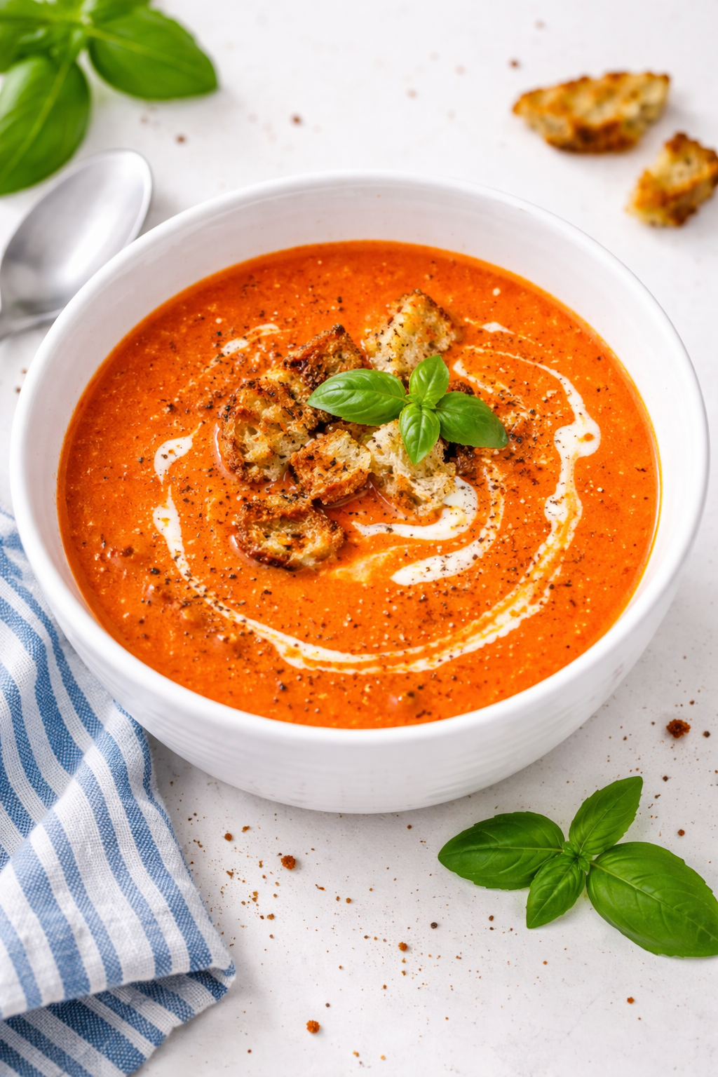 Roasted Red Pepper Tomato Bisque