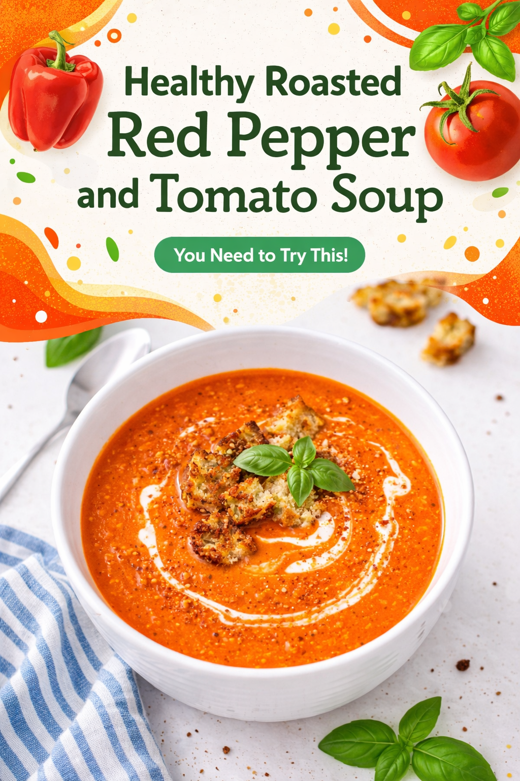 Roasted Red Pepper Tomato Bisque