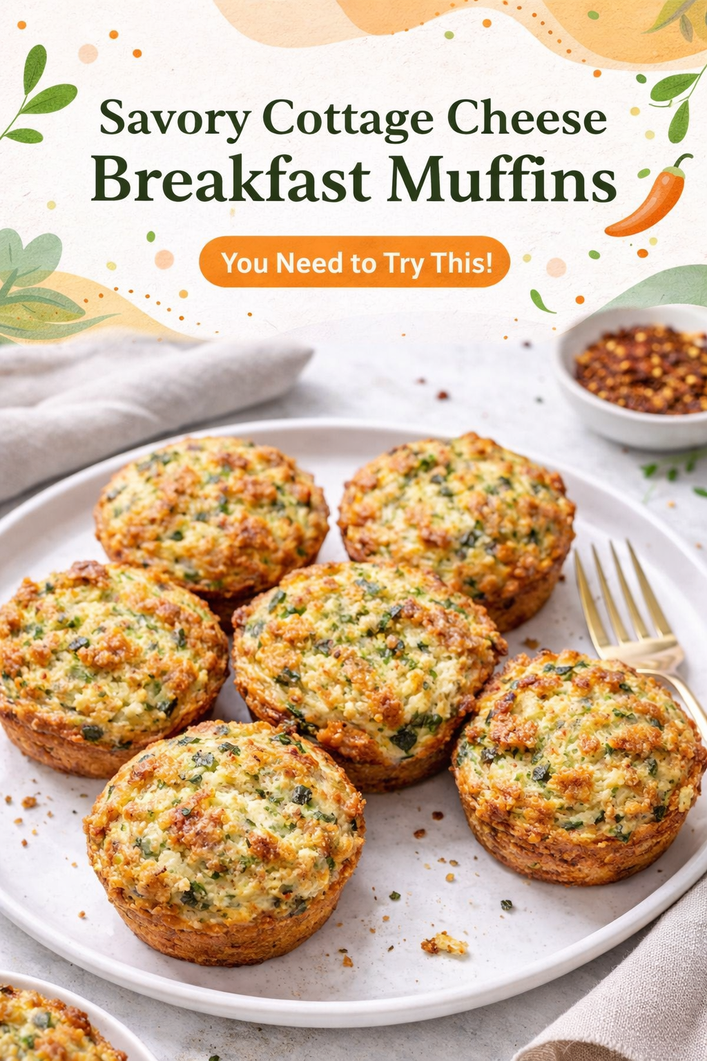 Savory Cottage Cheese Morning Muffins