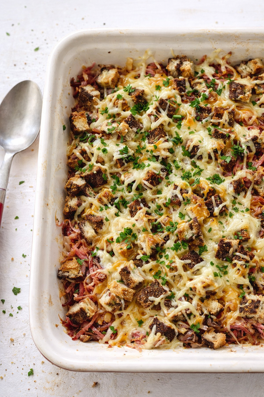 Savory Reuben Casserole Bake