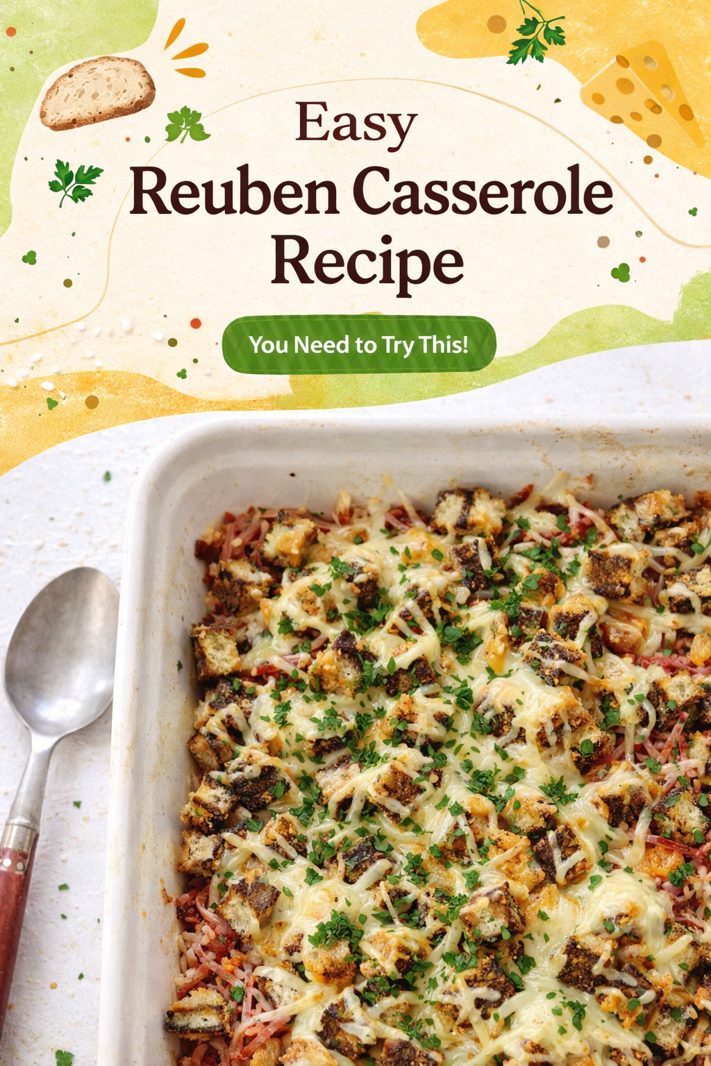 Savory Reuben Casserole Bake