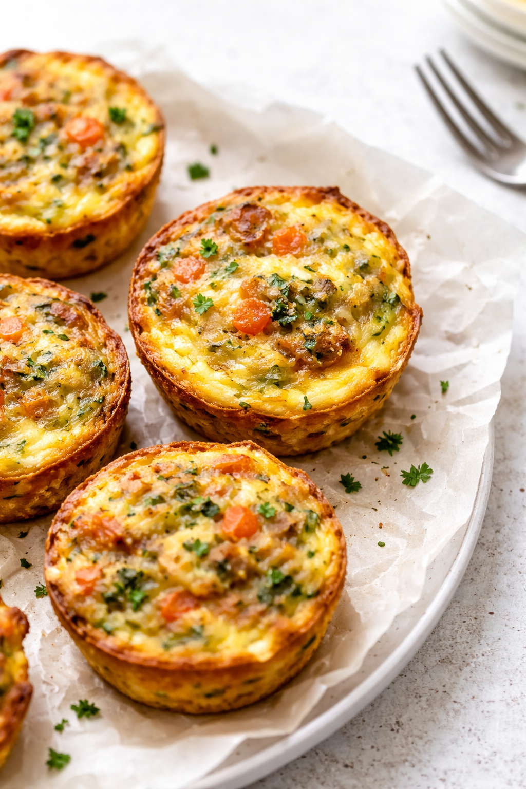 Savory Sausage Spinach Egg Bites