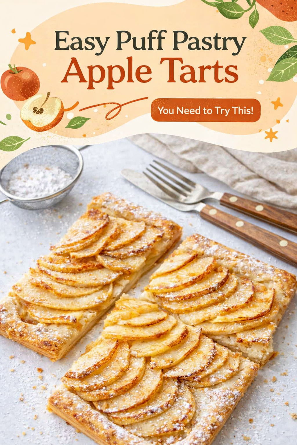 Simple Apple Puff Pastry Tarts