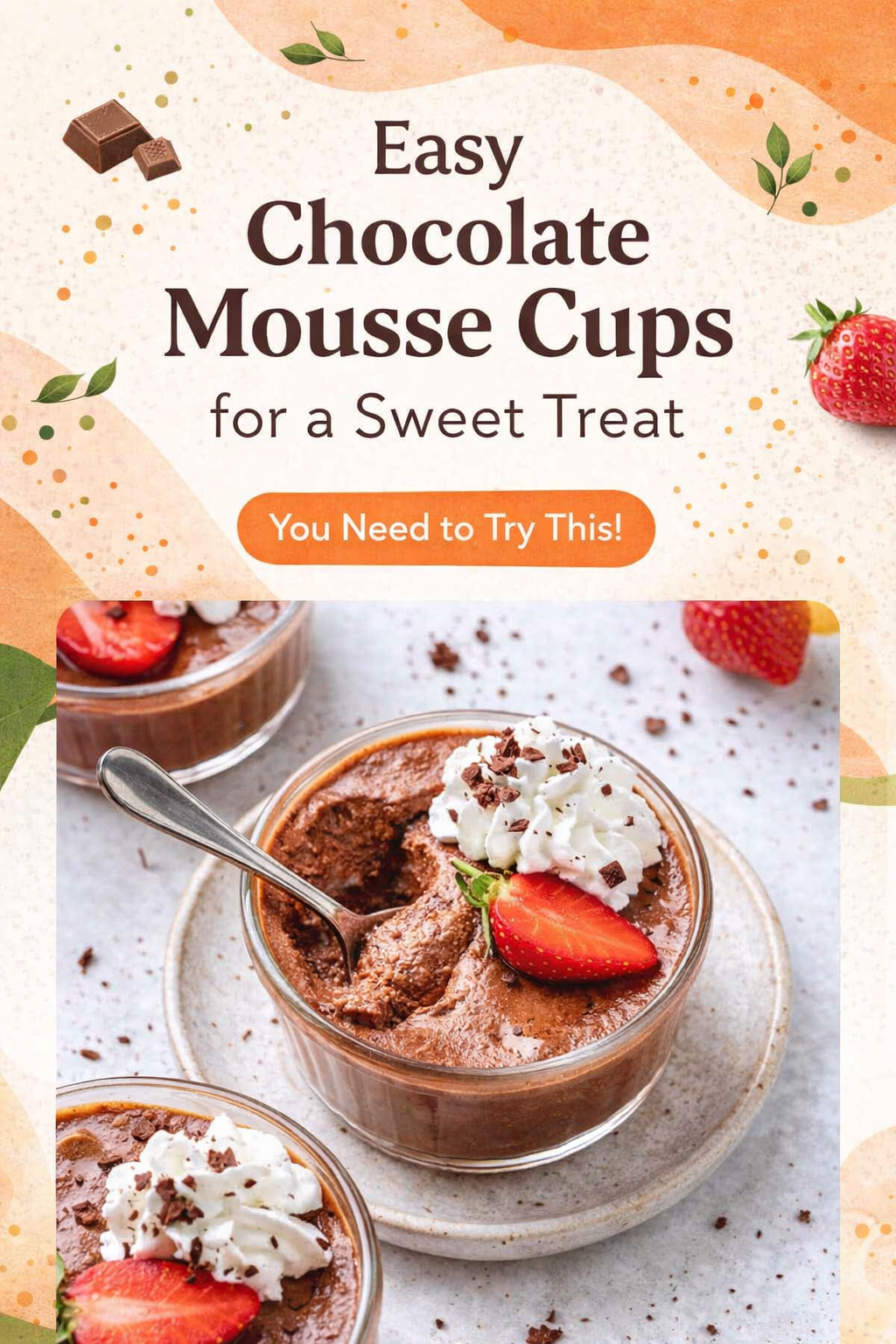 Simple Chocolate Mousse Dessert Cups