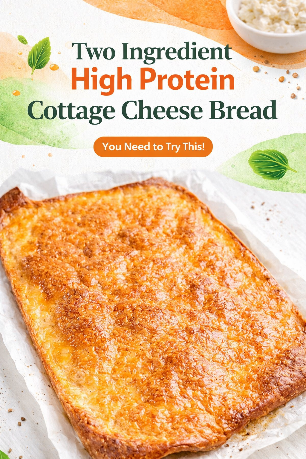 Simple Two Ingredient Protein Bread