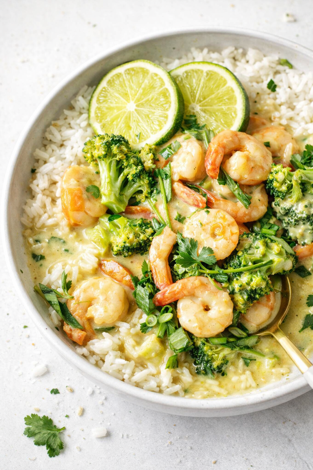 Speedy Shrimp and Vegetable Green Curry