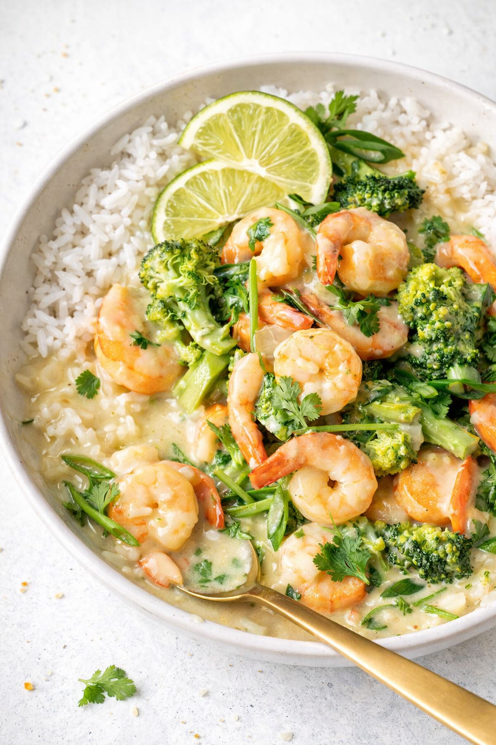 Speedy Shrimp and Vegetable Green Curry
