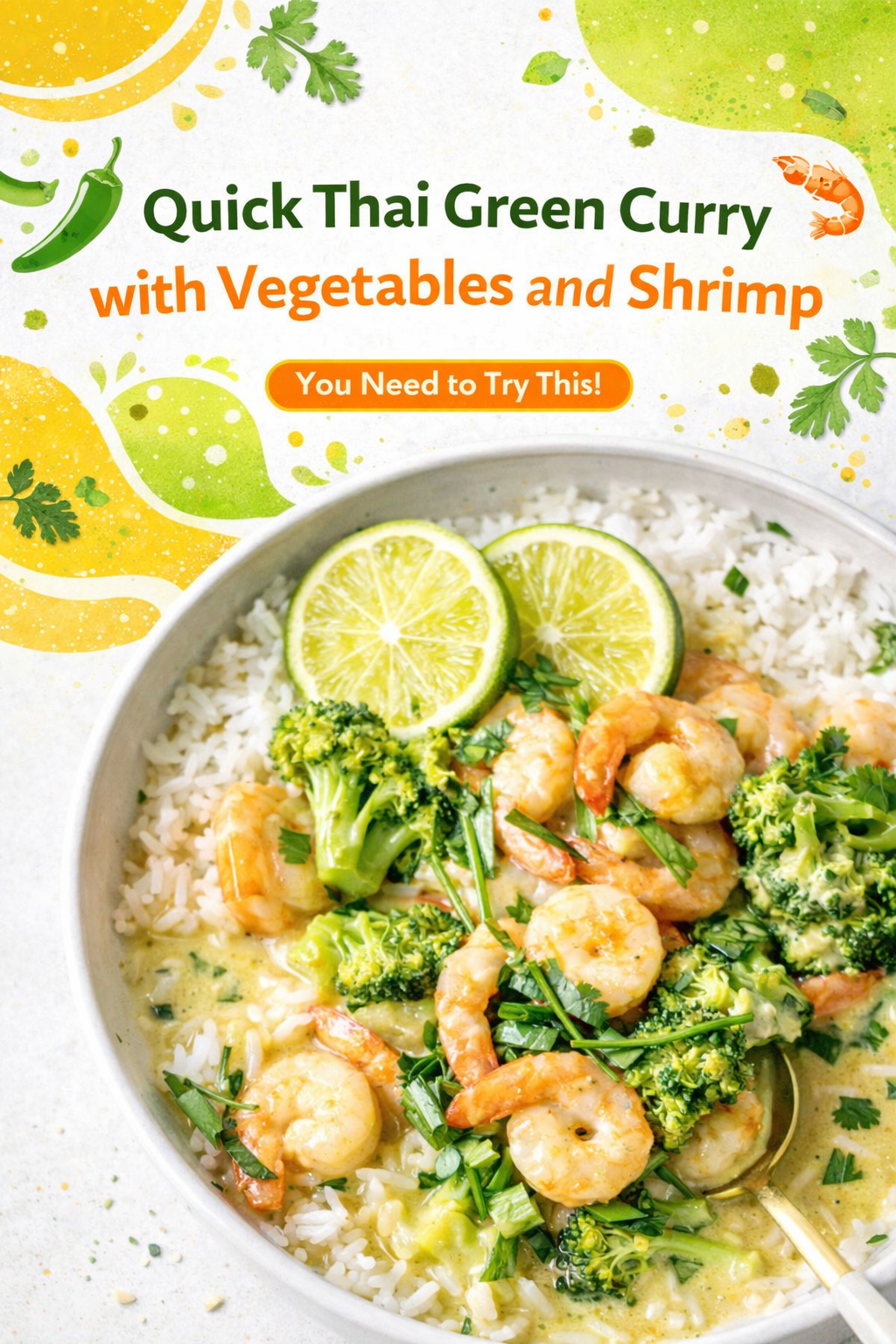 Speedy Shrimp and Vegetable Green Curry