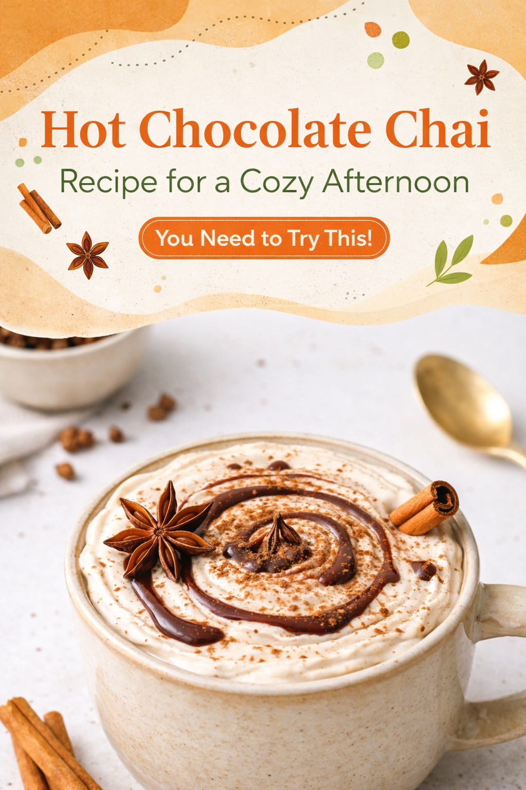 Spiced Hot Chocolate Chai Fusion