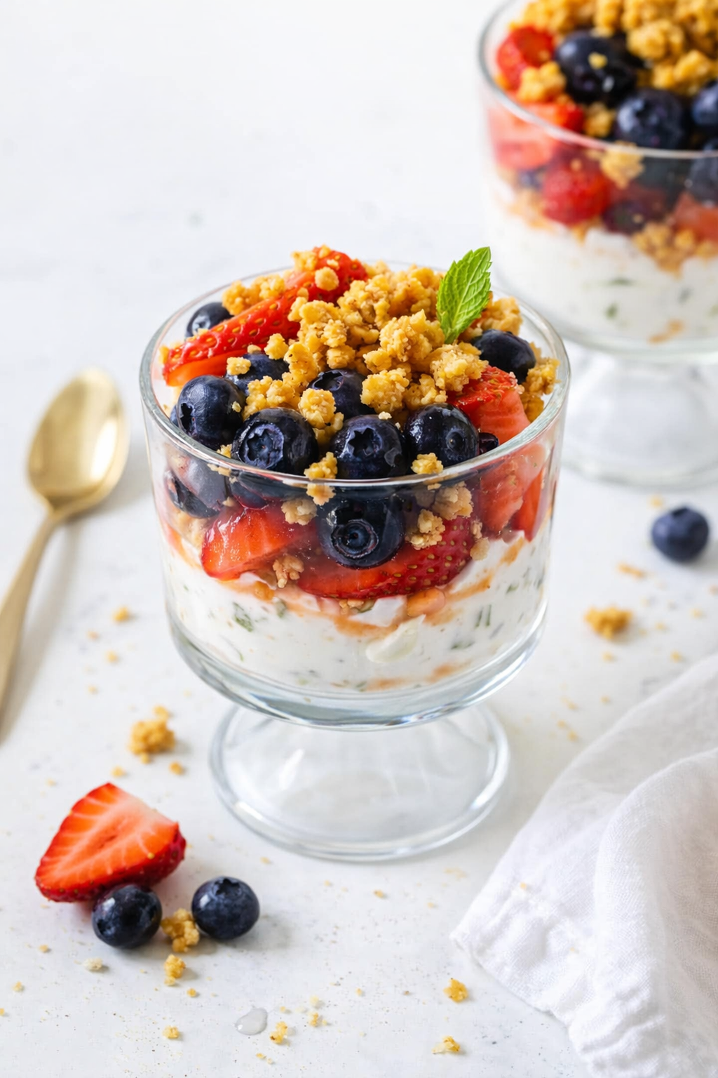 Spring Berry Yogurt Parfait Delight