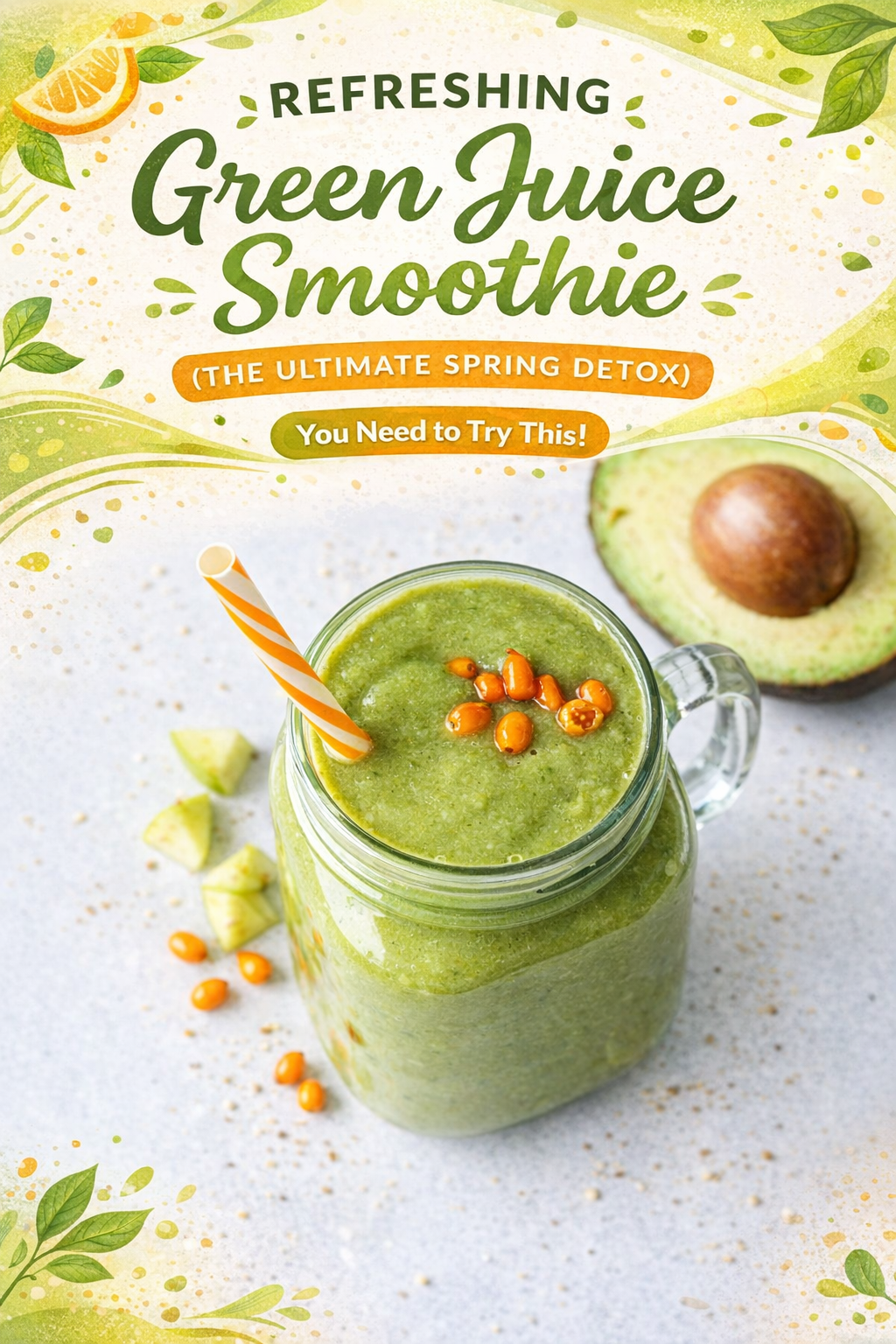 Spring Detox Green Juice Smoothie