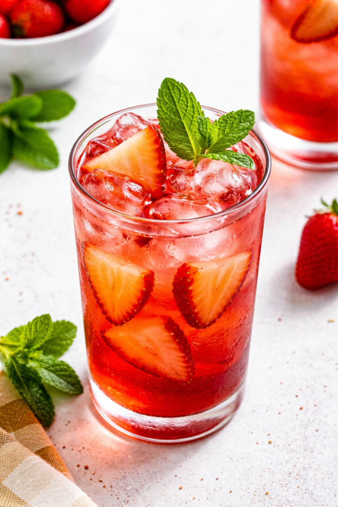 Spring Tea Iced Refreshing Hibiscus Iced Tea for Spring Brunch