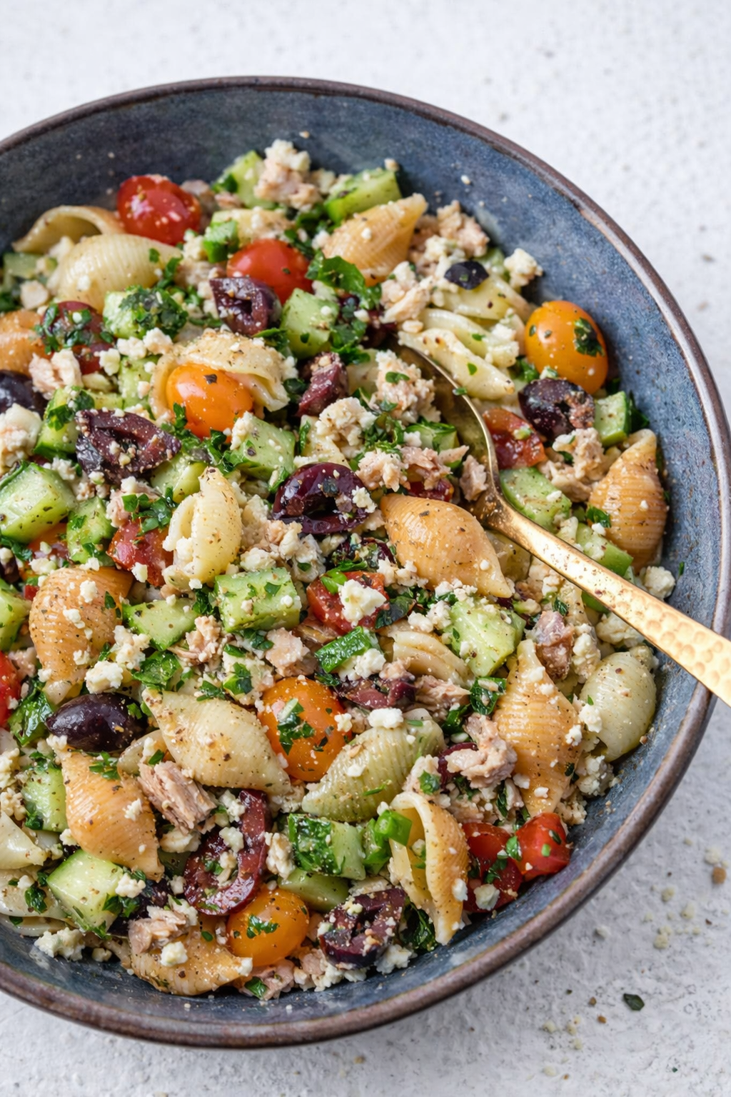 Sun-Drenched Tuna Pasta Salad