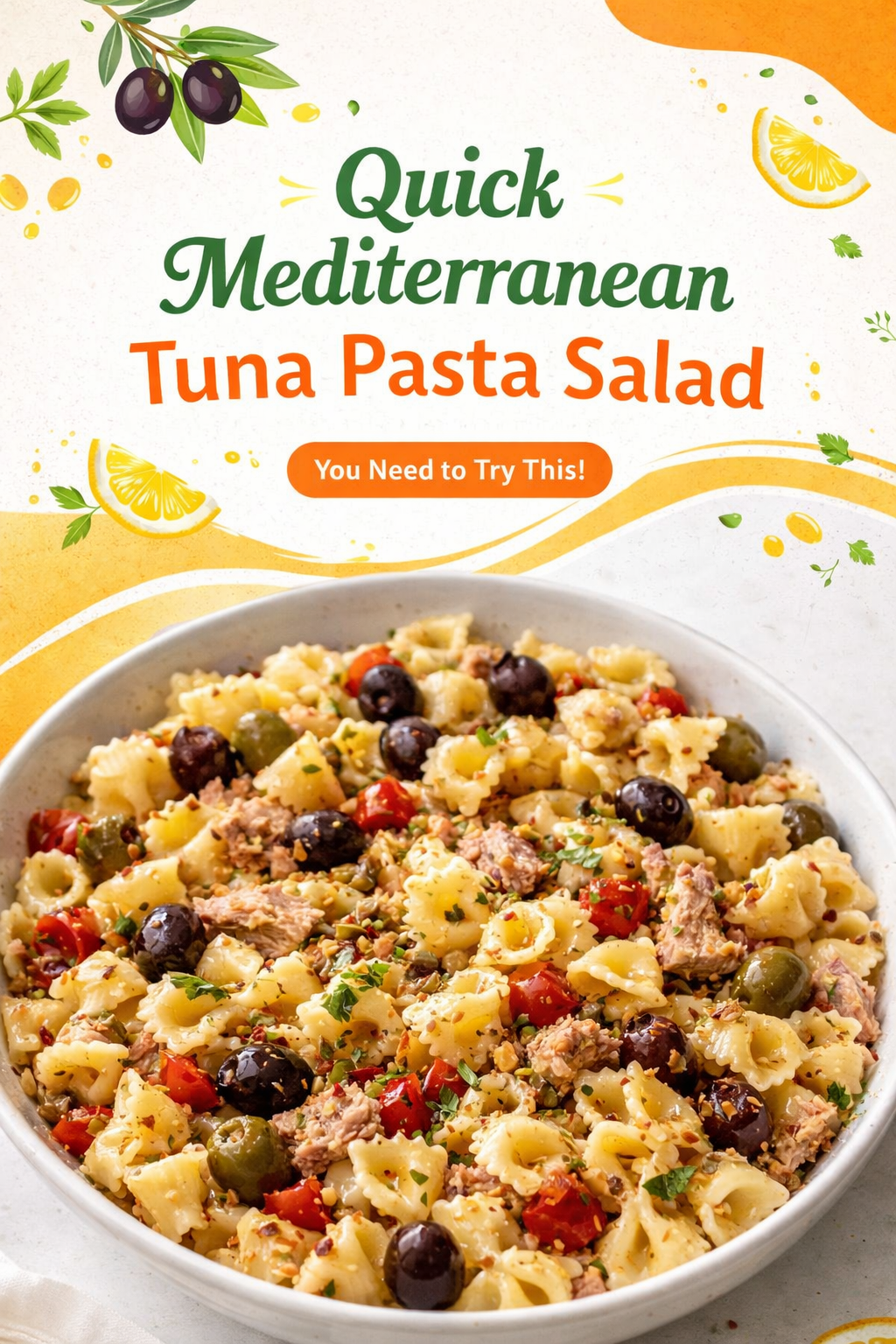 Sun-Drenched Tuna and Orzo Salad