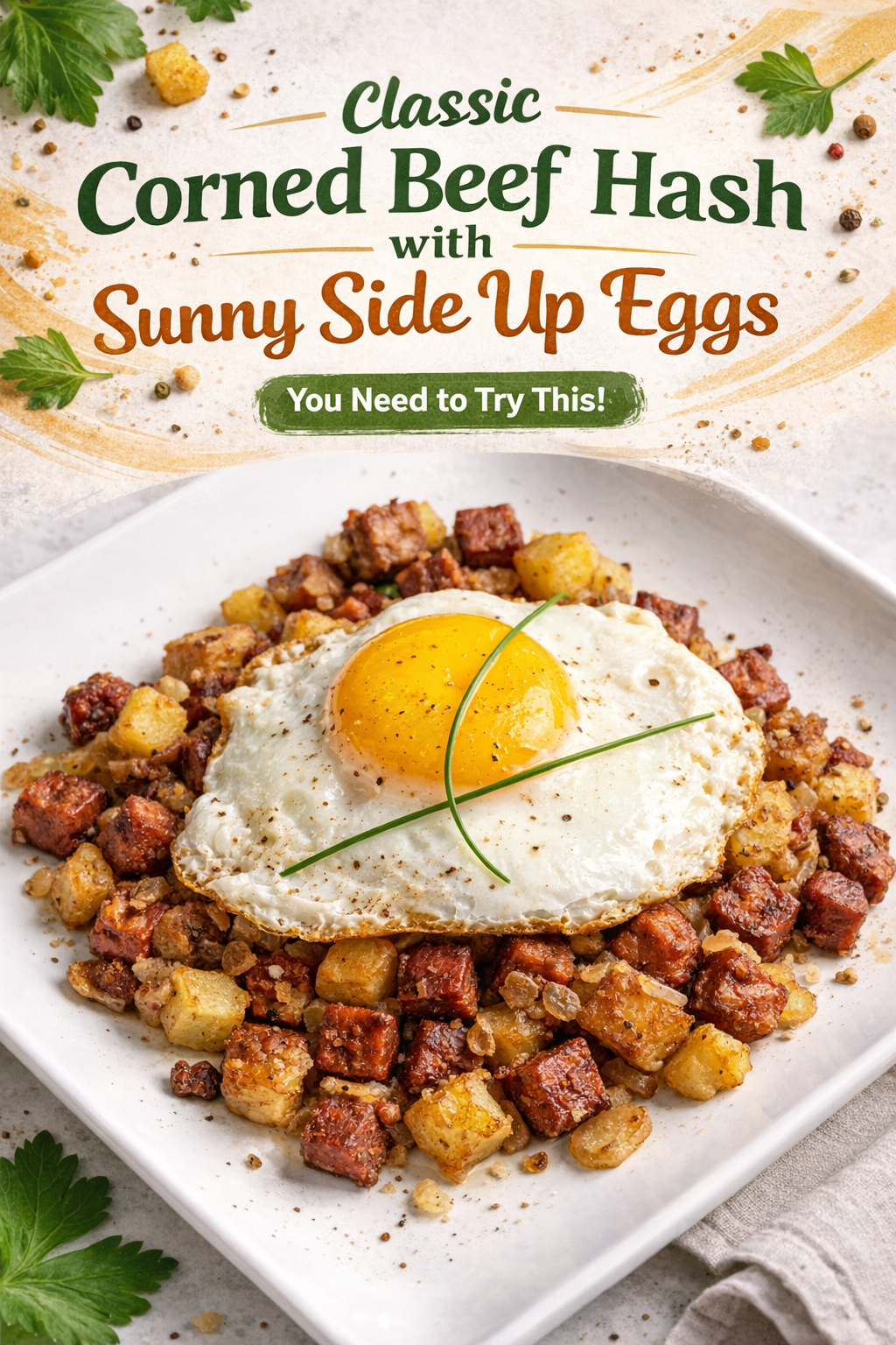 Sunny Side Up Corned Beef Hash