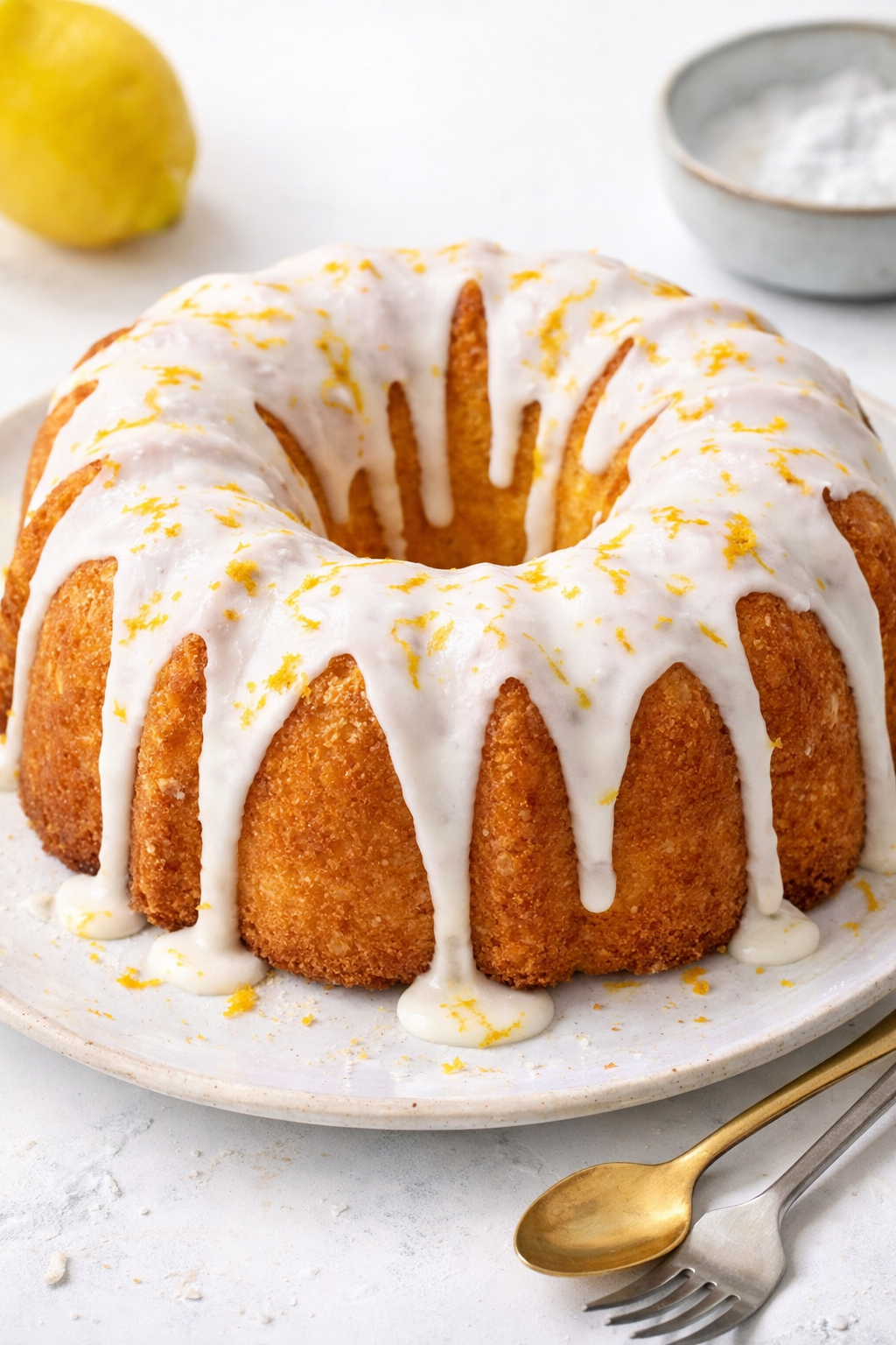 Sunshine Lemon Bundt Cake Delight