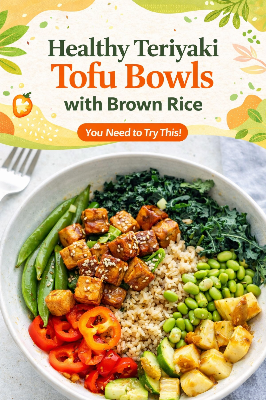Teriyaki Tofu and Brown Rice Bowls