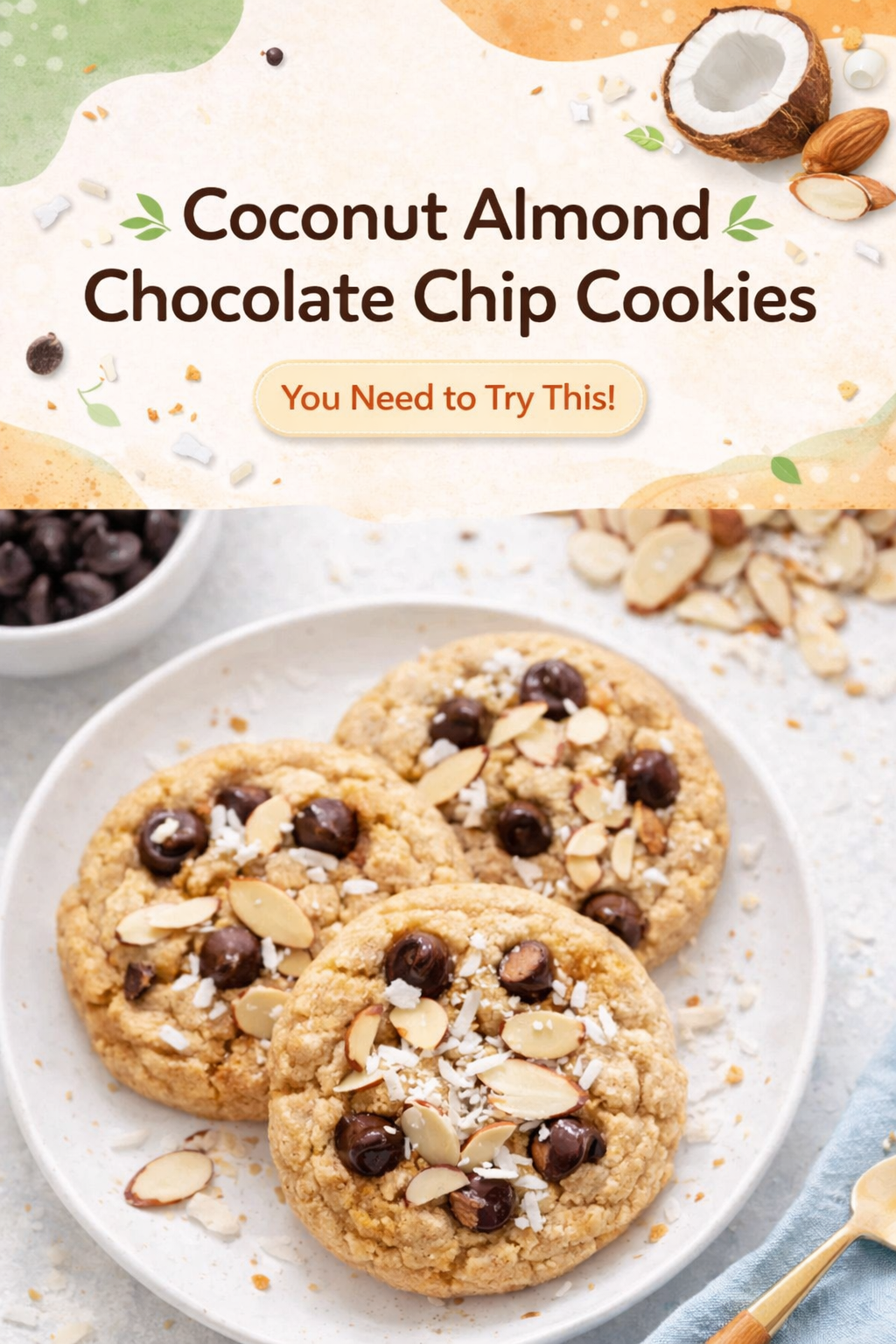 Tropical Nut Chocolate Chip Cookies