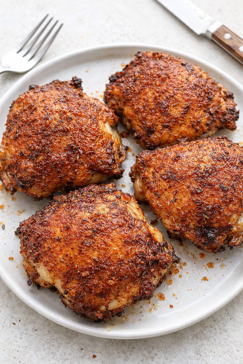 Ultra Crispy Air Fryer Chicken Thighs