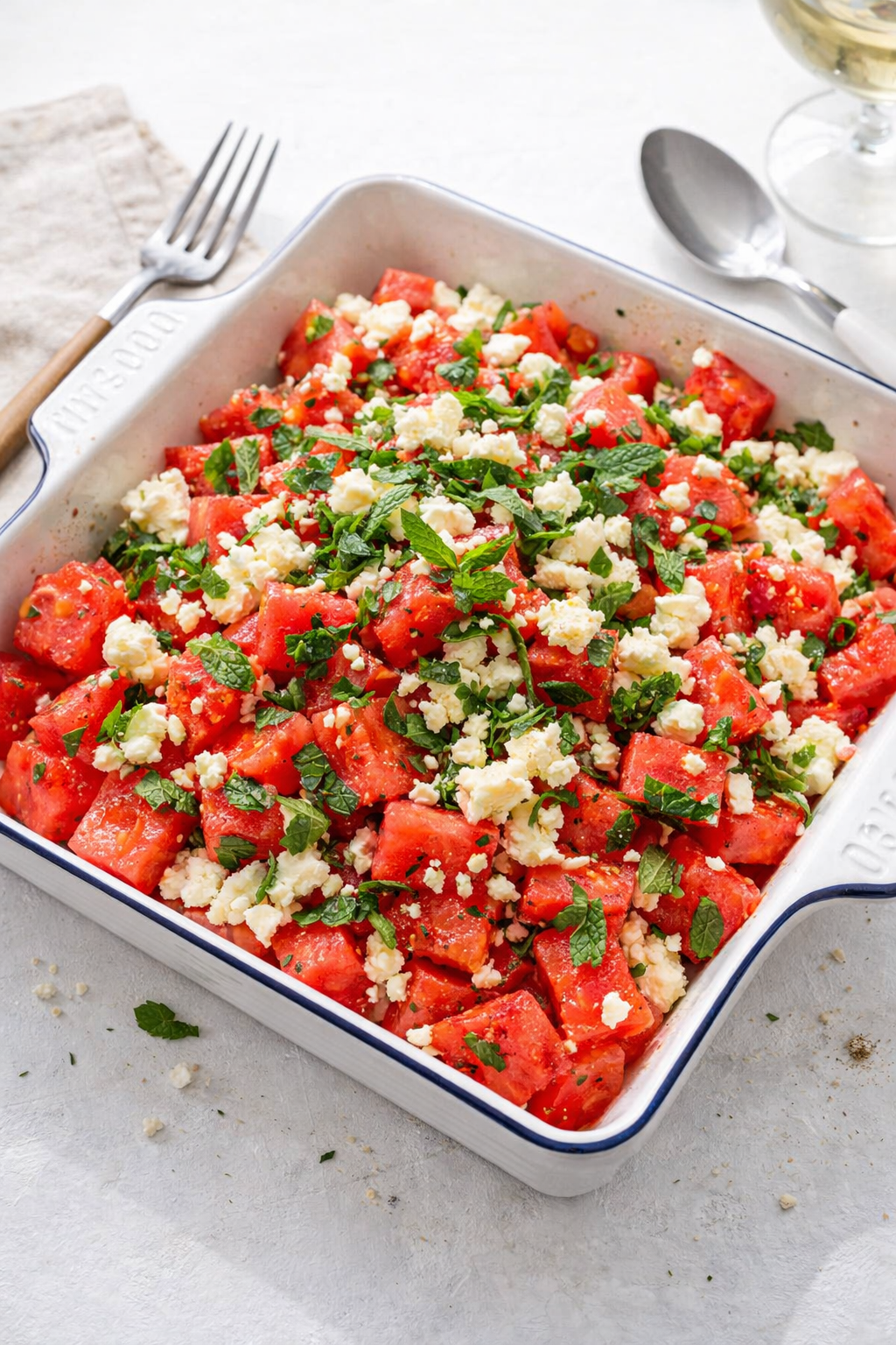 Watermelon Mint Salad with Feta