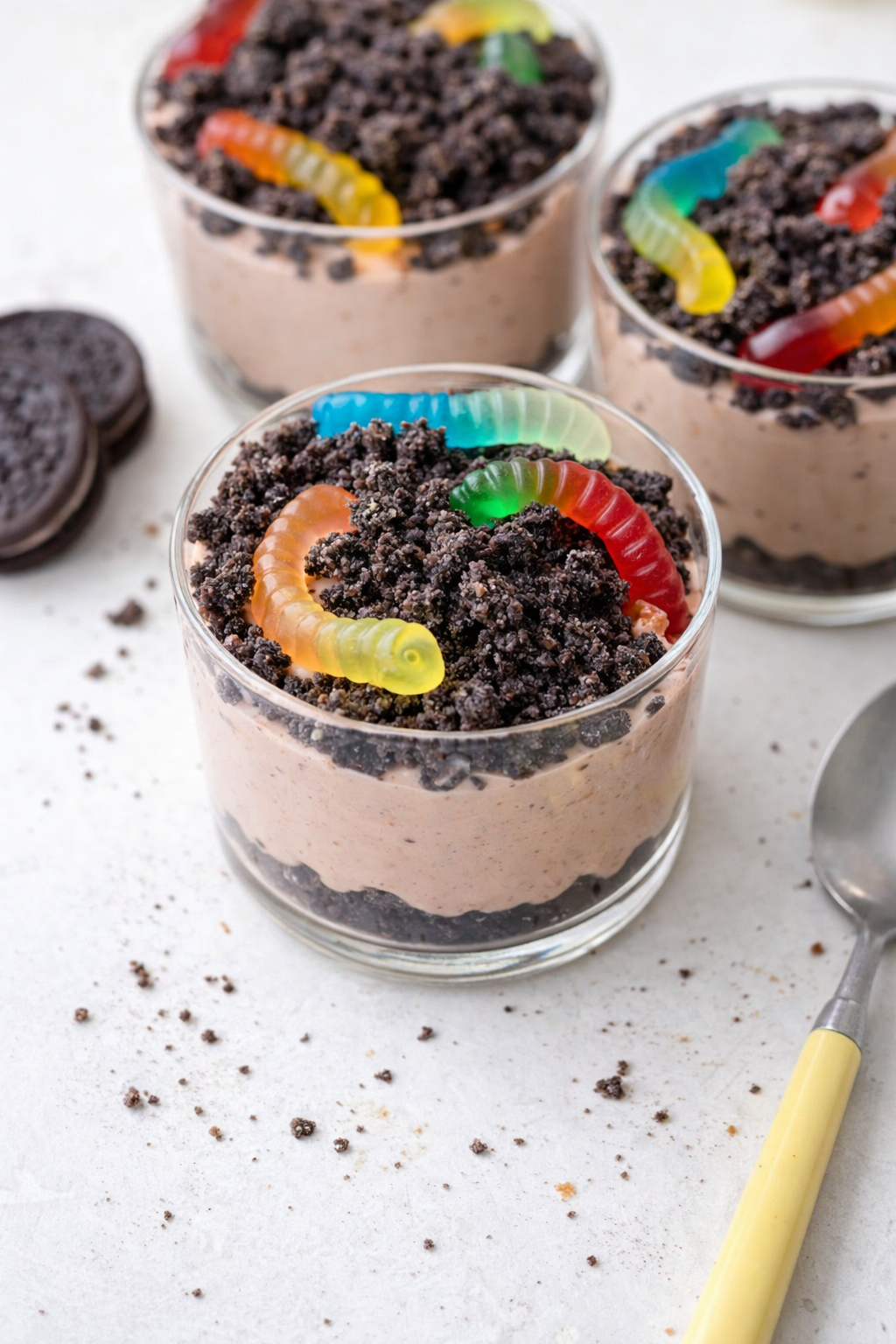 Wormy Chocolate Pudding Dirt Delight
