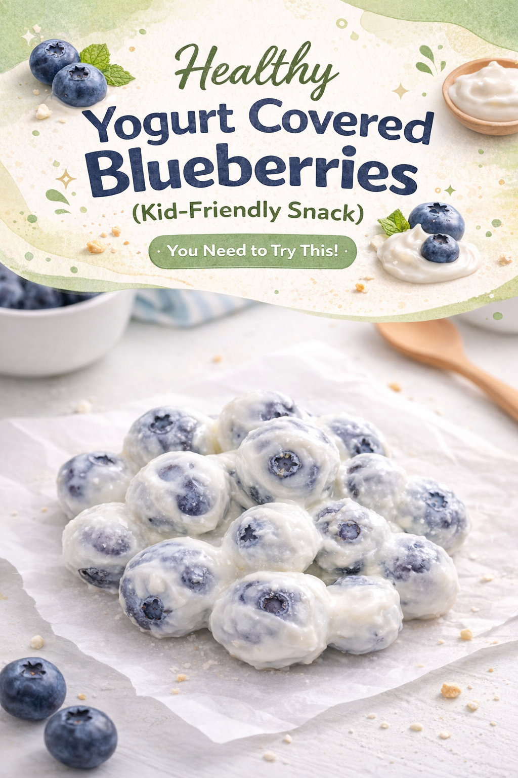 Yogurt Blueberry Bites for Kids