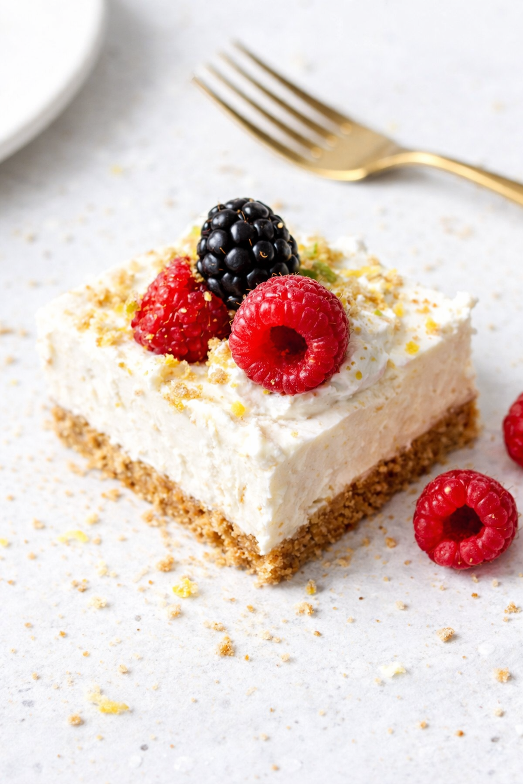 Zesty Lemon No-Bake Cheesecake Squares