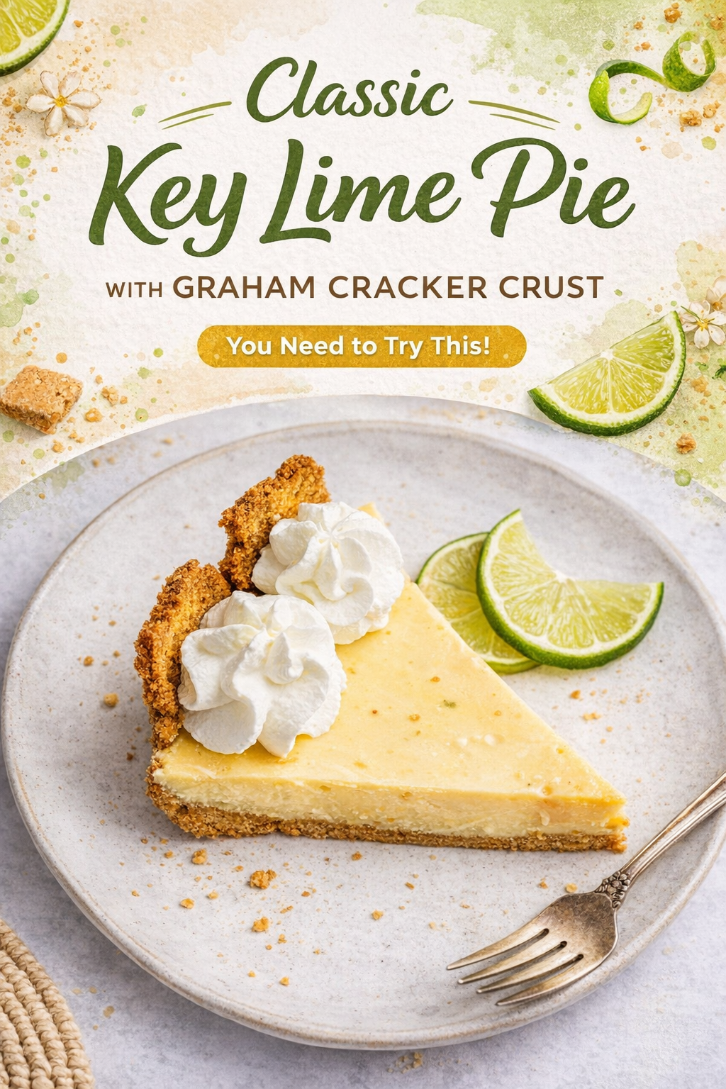 Zesty Lime Pie in a Graham Crust