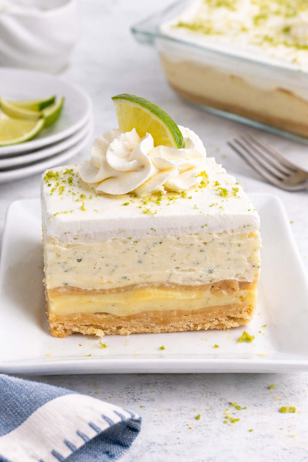 Zesty Lime and Cream Layered Delight