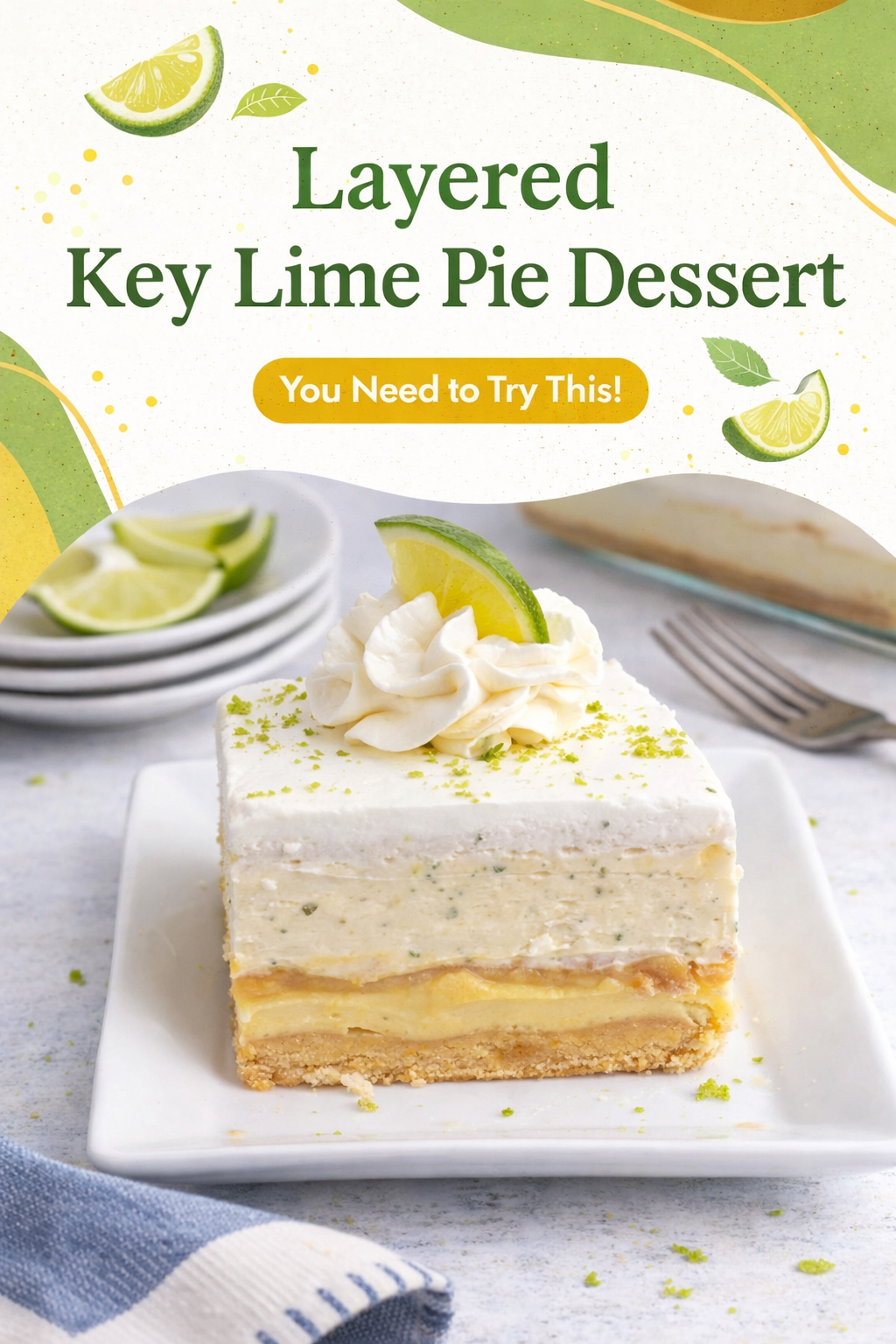 Zesty Lime and Cream Layered Delight