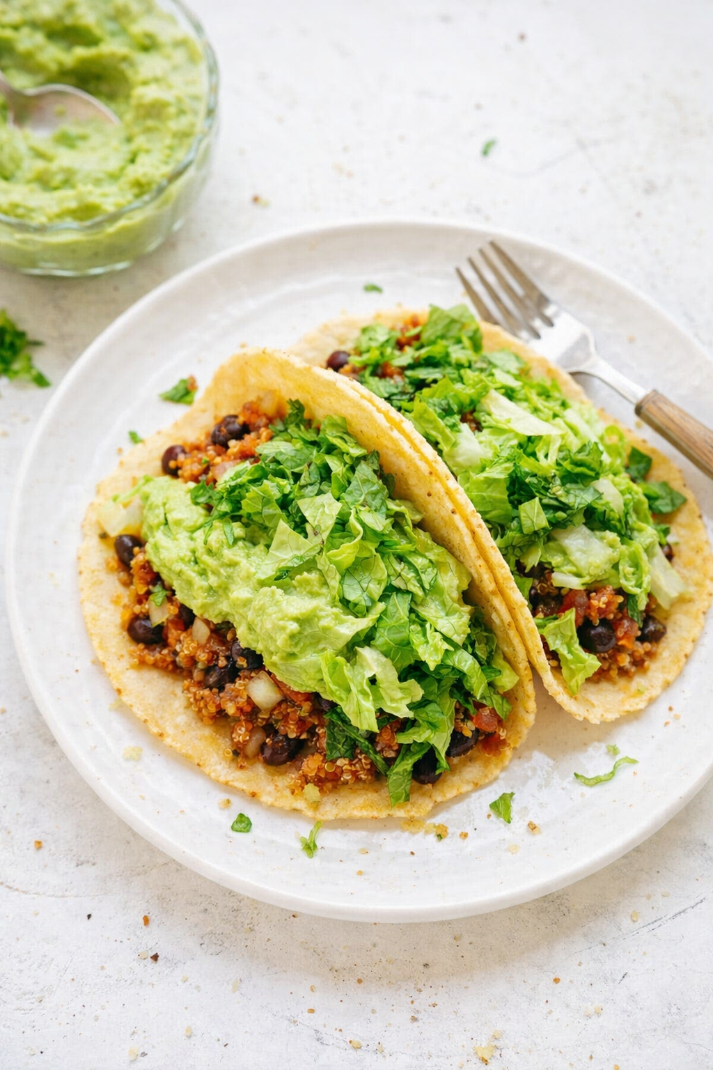 Zesty Quinoa and Black Bean Avocado Tacos