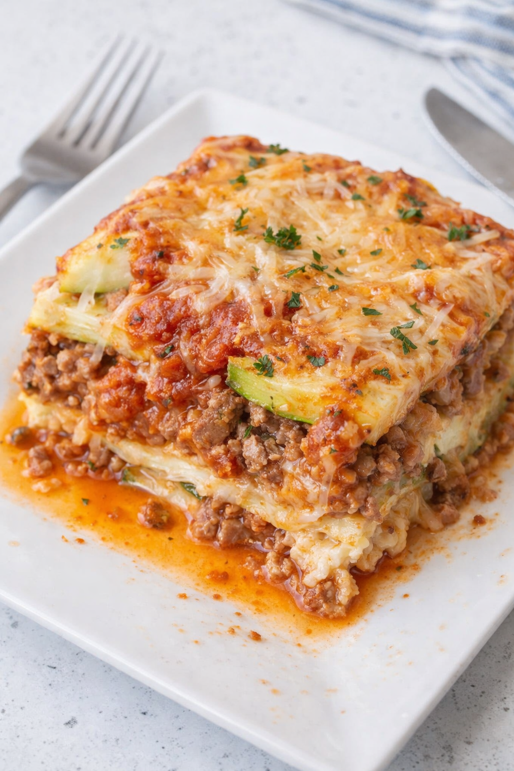 Zucchini Noodle Lasagna Bake