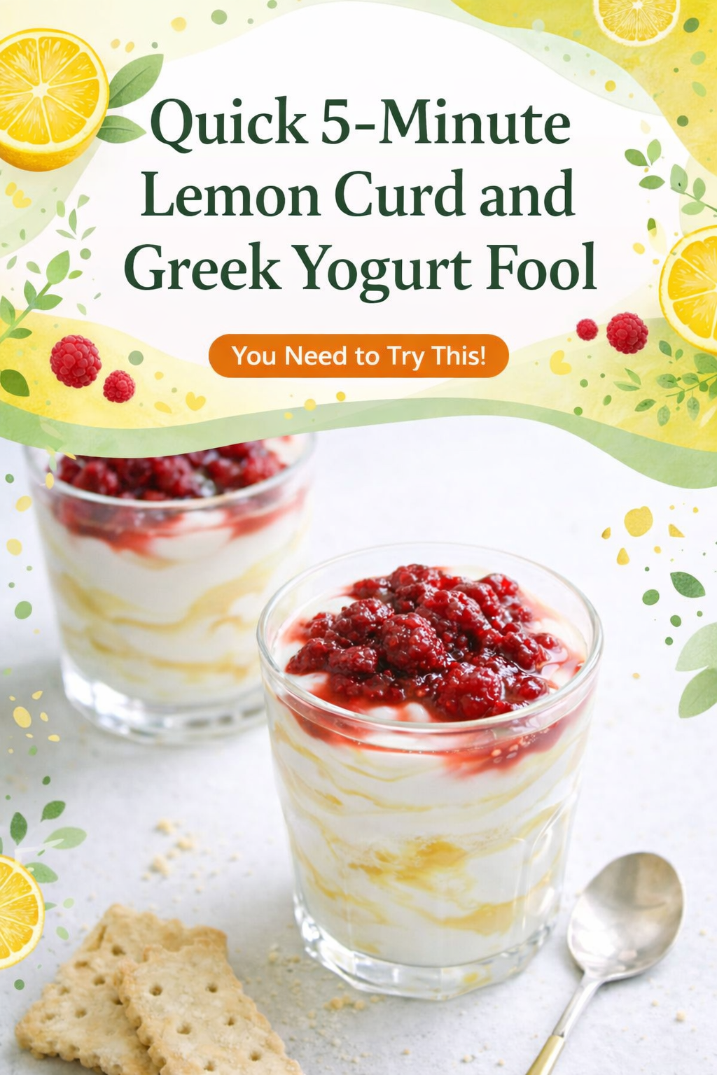 5 Minute Lemon Yogurt Dessert Recipe